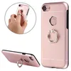 Противоударный чехол для iPhone 7, Motomo Metal Protective Case with Ring с кольцом, розовый