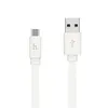 Плоский кабель Micro USB Hoco Х5 Bamboo Charging Cable, белый
