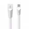Плоский кабель Micro USB Hoco X4 Zinc Alloy Rhombic Charging Cable, белый