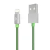 Плетеный кабель для iPhone iPad iPod, Hoco Quick Charge & Data Cable UPL09 Lightning, зеленый