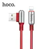 Плетеный кабель для iPhone iPad iPod, Hoco U17 Lightning Capsule Charging Data Cable, красный