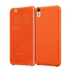 Умный чехол-книжка для HTC Desire 728G Dual Sim с активной крышкой, Dot View Flip Case, оранжевый