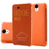 Умный чехол-книжка для HTC One E9 с активной крышкой, Dot View Flip Case, оранжевый