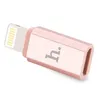 Переходник адаптер Lightning на Micro USB, Hoco Adapter, нежно-розовый