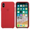 Силиконовый чехол для iPhone X, Silicone Case, красный