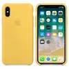 Силиконовый чехол для iPhone X, Silicone Case, желтый