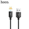 Магнитный кабель для iPhone iPad iPod, Hoco U28 Magnetic Adsorption Lightning Cable, черный