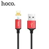 Магнитный кабель для iPhone iPad iPod, Hoco U28 Magnetic Adsorption Lightning Cable, красный
