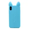 Силиконовый чехол для iPhone X, KoKo Cat Silicone Case, голубой