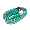 Плетеный кабель Micro USB Bicford Cable, зеленый