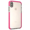 Противоударный чехол для iPhone X, G-Net Impact Clear Case, розовый с прозрачным
