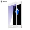 Защитное стекло с рамкой для iPhone 7, 8 Baseus BlueLight Silk Screen Printed Protect 0.2 mm, белое