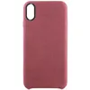 Чехол для iPhone X, G-Net Alcantara Cover, бордовый
