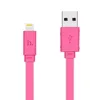 Плоский кабель для iPhone iPad iPod, Hoco Х5 Bamboo Charging Cable Lightning, розовый