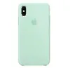Силиконовый чехол для iPhone X/XS, Silicone Case, светло-голубой