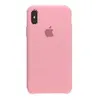 Силиконовый чехол для iPhone X/XS, Silicone Case, розовый