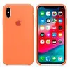 Силиконовый чехол для iPhone X/XS, Silicone Case, оранжевый