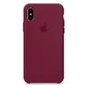 Силиконовый чехол для iPhone X/XS, Silicone Case, темно-розовый
