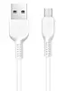 Кабель Micro-USB Hoco X20 1 метр, Micro Cable, 2.4 A, белый