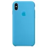 Чехол для iPhone XS Max, G-Net Silicon Case, голубой