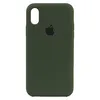 Чехол для iPhone XS Max, G-Net Silicon Case, темно-зеленый
