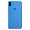Чехол для iPhone XS Max, G-Net Silicon Case, синий