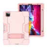 Противоударный, защитный чехол для iPad Pro 12.9 (2018/2020), METROBAS Survivor Armor Case, розовый
