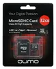 MicroSD 32GB  Qumo Class 10 UHS-I + SD адаптер
