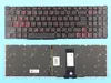 Клавиатура для ноутбука Acer Nitro 5 AN515-54 черная с красной подсветкой