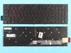 Клавиатура для Dell Inspiron 5765 черная с красной подсветкой