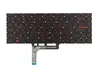 Клавиатура для MSI GF65 Thin (10 Gen) черная с красной подсветкой