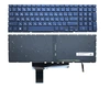 Клавиатура для HP Victus 16-E0000 темно-синяя с подсветкой
