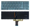 Клавиатура для HP 15-EG0000UR сине-зеленая с подсветкой