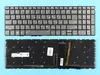 Клавиатура для ноутбука Lenovo V130-15 серая с подсветкой