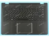 Клавиатура для Lenovo Yoga 3 14 черная с подсветкой (топкейс)