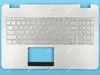 Клавиатура для Asus N551JQ серебристая без подсветки (топкейс)