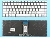 Клавиатура для ноутбука HP 14-BP000UR серебристая с подсветкой
