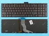 Клавиатура для ноутбука HP Omen 15-AX000 серии черная с красной подсветкой