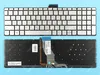 Клавиатура для HP Envy 17-N000UR серебристая с подсветкой