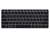 Клавиатура для HP EliteBook 820 G3 черная с подсветкой и указателем