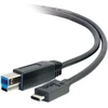 Кабель C2G USB 3.1 Gen 1 Type-C to USB Type-B  (0,9м черный)