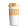 Стакан KissKissFish Стакан-непроливайка KissKissFish Rainbow Vacuum Coffee Tumbler желтый непроливайка