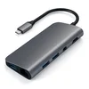 USB адаптер Satechi Aluminum USB-C Multimedia Adapter, серый космос.