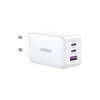 Зарядное устройство UGREEN CD244 Nexode USB-A+2*USB-C 65W GaN Tech Fast Charger EU, белый