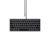 Клавиатура Satechi Slim W1 USB-C Wired Keyboard-RU Рус, серый космос