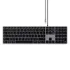 Клавиатура Satechi Slim W3 USB-C Wired Keyboard-RU Рус, серый космос