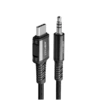 Кабель ACEFAST C1-08 USB-C to 3,5mm aluminum audio cable, черный