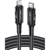 Кабель ACEFAST C4-01 USB-C to Lightning aluminum charging data cable, 1,8 м, черный
