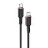 Кабель ACEFAST C2-03 USB-C to USB-C zinc alloy silicone charging data cable для подзарядки и передачи данных, черный