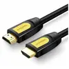 Кабель UGREEN HD101 HDMI Male To Male Round Cable. Длина: 0,75м, черно-желтый